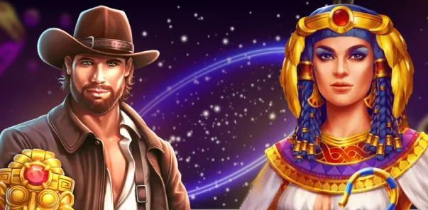 Moonwin Cowboy im Weltraum mit Galaxie-Hintergrund